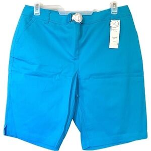 Charter Club Women's Pocketed Zippered Shorts Size 16